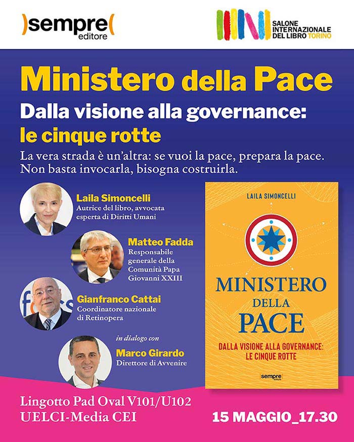 Al Salone di Torino 2026 si parla di futuro con il Ministero della pace