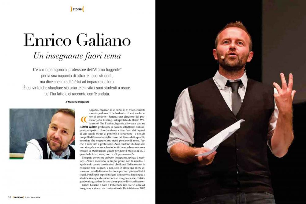 Sempre Magazine 2 2022 Enrico Galiano