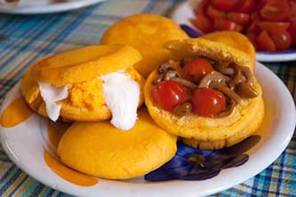 Arepas con perico