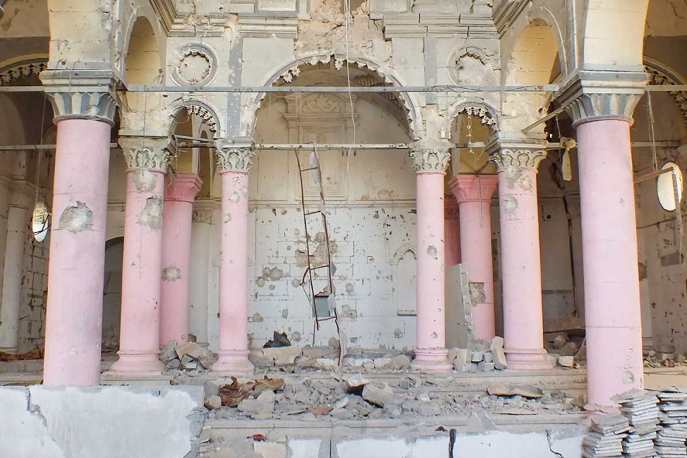 Chiesa distrutta a Mosul