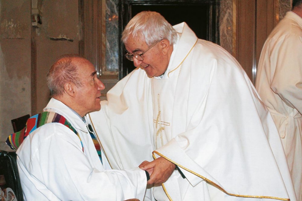 Don Olivo Dragoni insieme a don Oreste Benzi