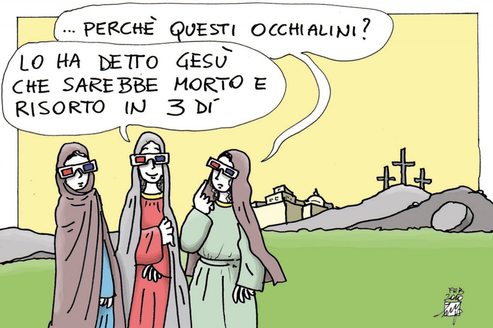 Vignetta dialogo tra le tre Marie