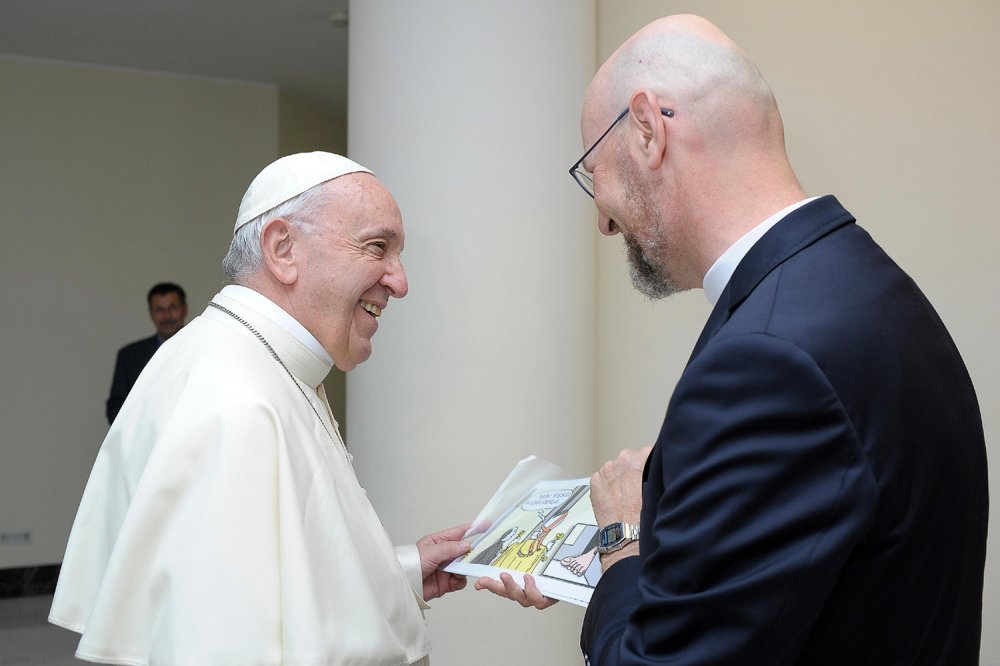 Don Giovanni Berti incontra Papa Francesco