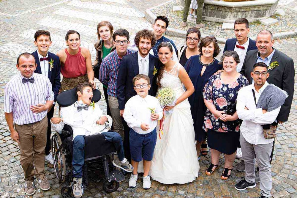 Famiglia Bergia al matrimonio