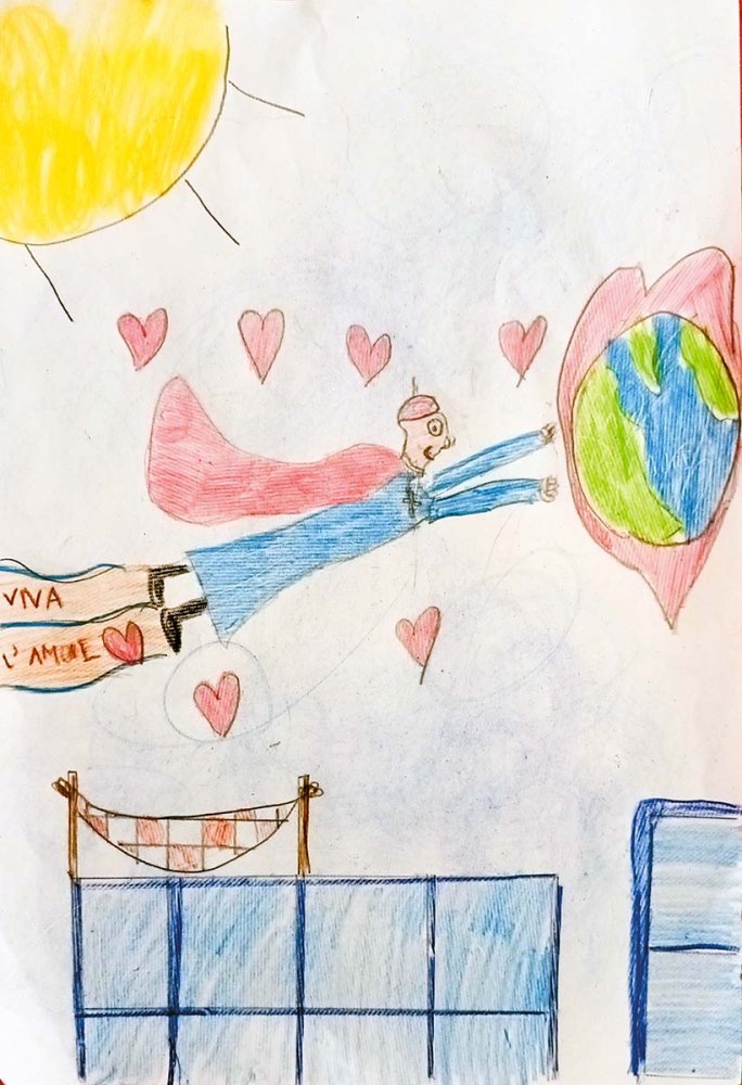 disegno per Papa Francesco