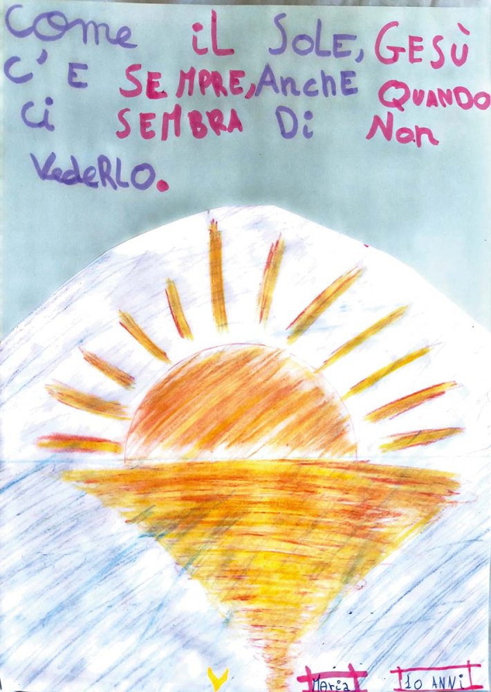 Disegno di Maria per papa francesco 