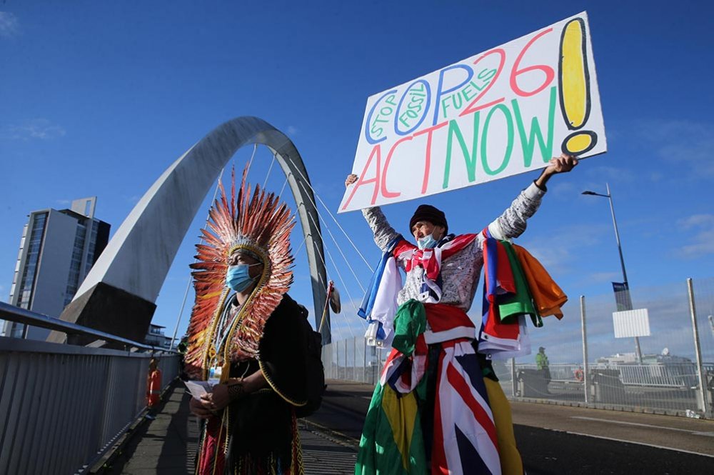 Attivisti alla COP26