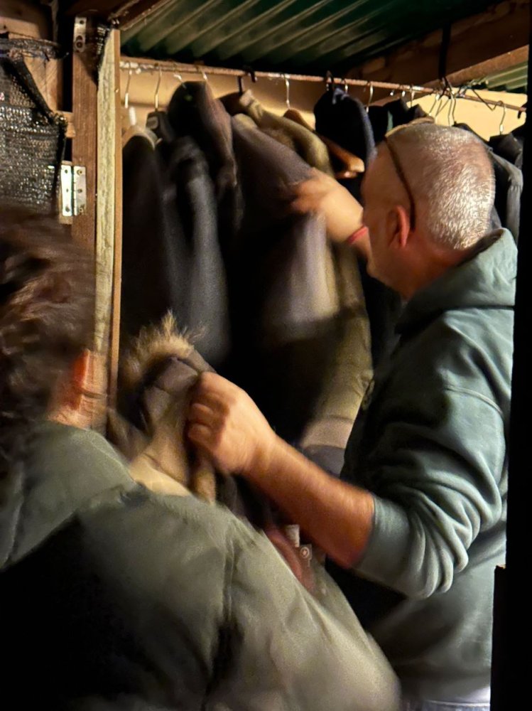 Magazzino panni per i senza tetto