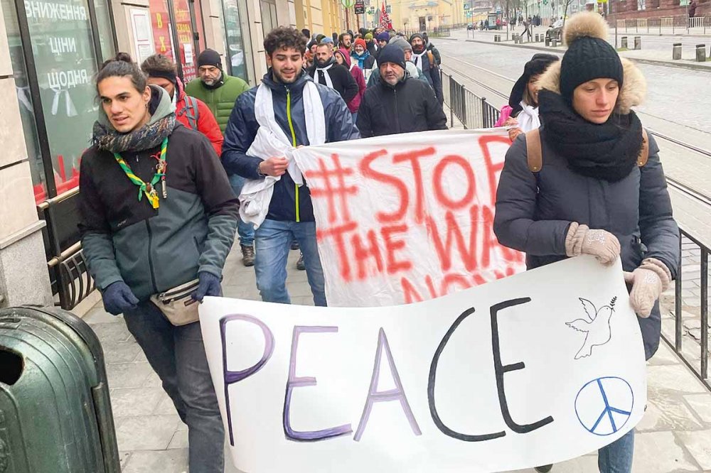 Manifestazione per la pace in Ucraina