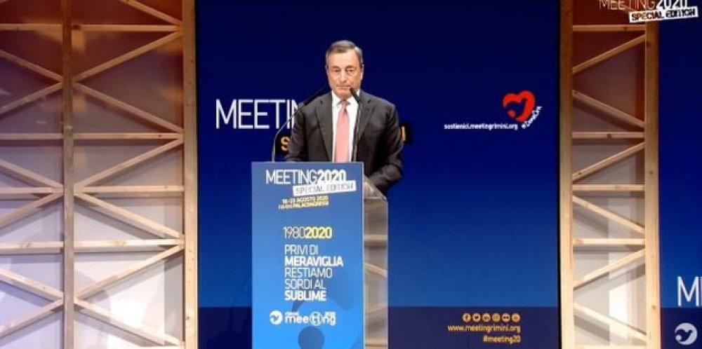 Draghi al Meeting: è fondamentale investire sui giovani