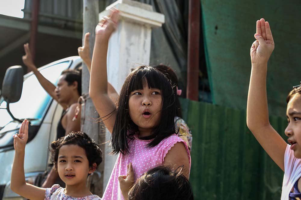 Myanmar bambini Myanmar bambini