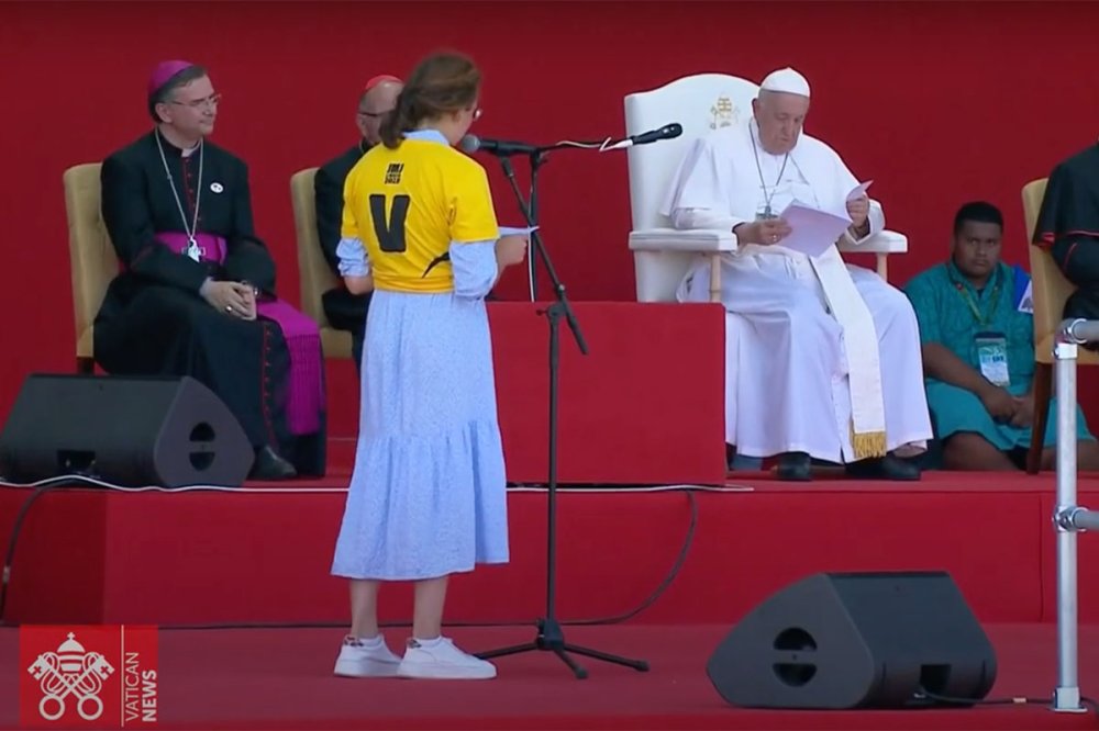 Papa Francesco con i giovani