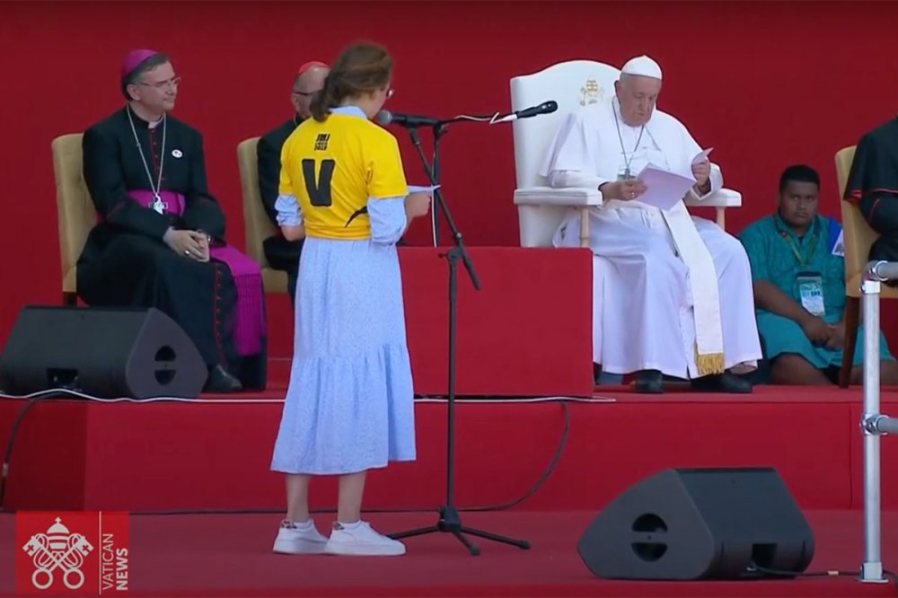 Papa Francesco con i giovani