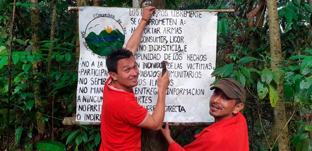 Roviro e comunita pace colombia