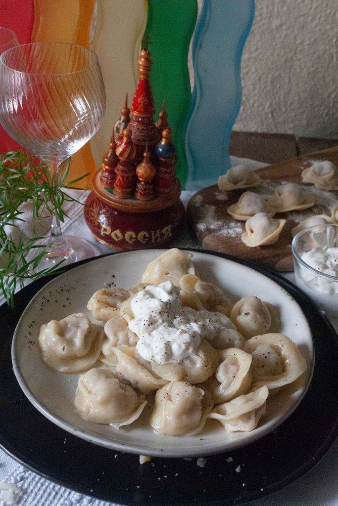 Pelmeni con panna