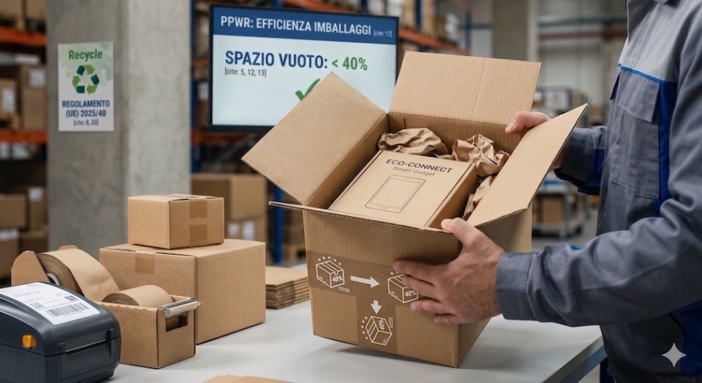 Rivoluzione packaging: dal 12 agosto al bando le «scatole piene d'aria»