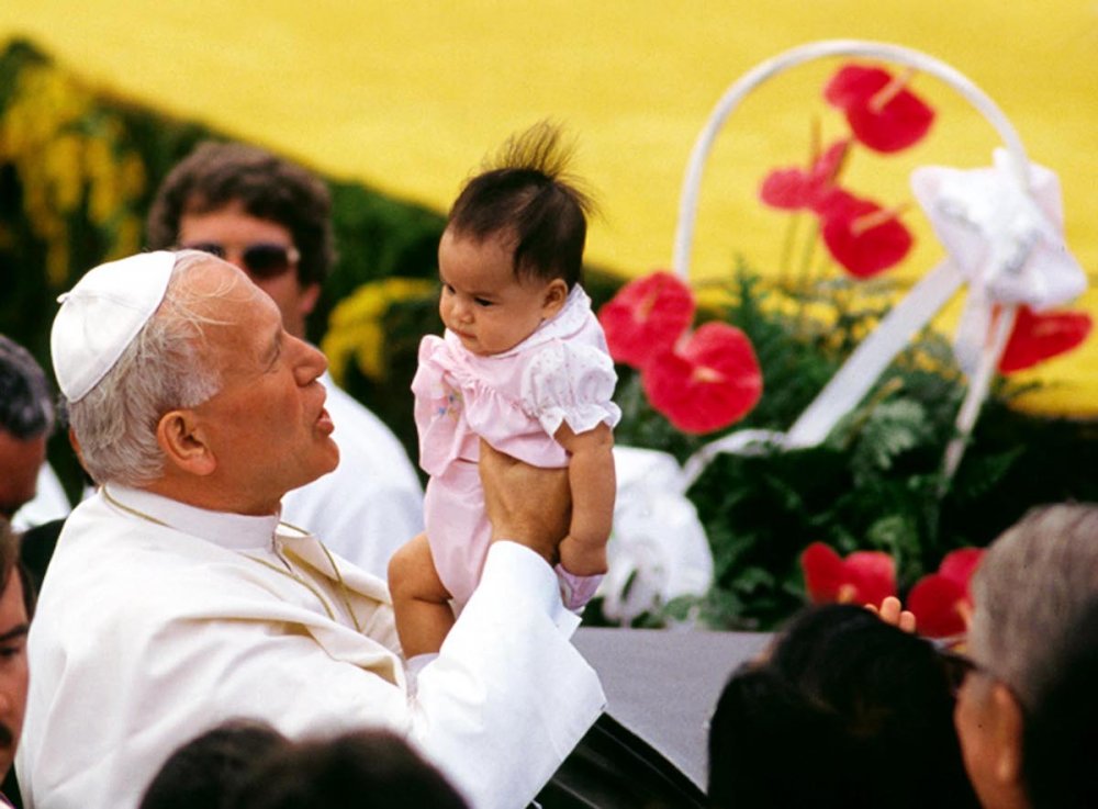 Wojtyla e un bambino