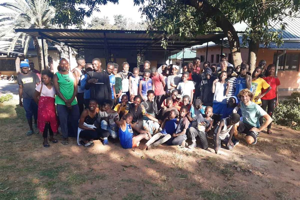 Zambia gruppo raccolta plastica