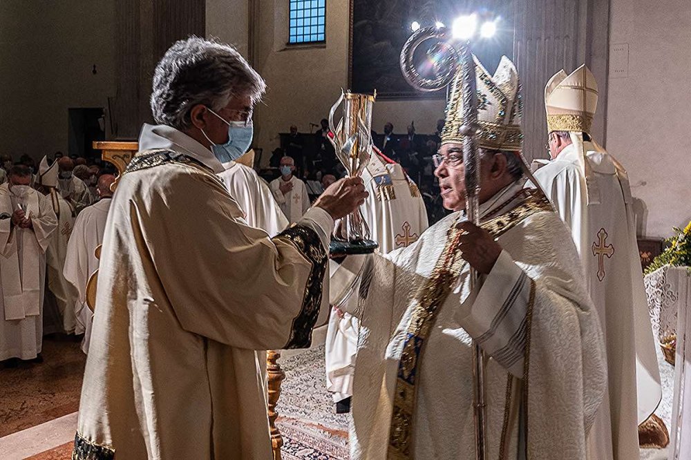 Cardinale Marcello Semeraro alla cerimonia di beatificazione di Sandra Sabattini