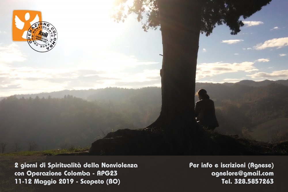 11-12 maggio Spiritualità della Nonviolenza