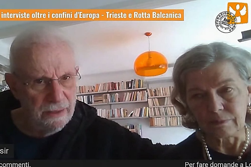 Gian Andrea Franchi e Lorena Fornasir, frame dal collegamento