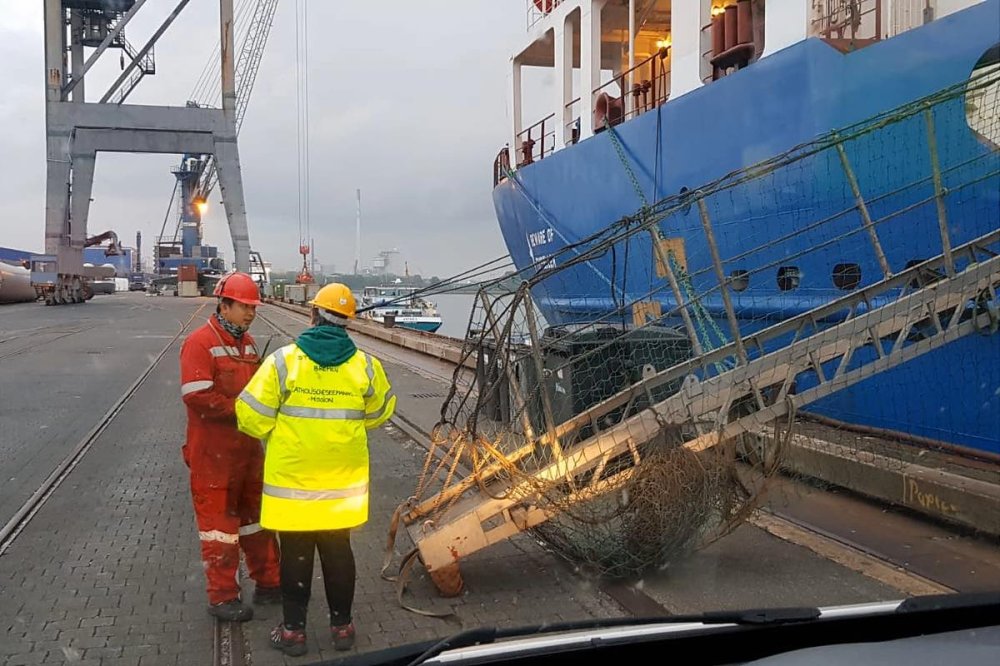 Operatori incontrano i marinai a Brema